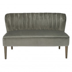 2 seater velvet sofa grey